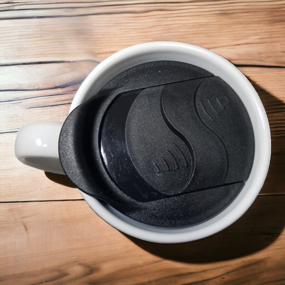 Disney's Large Mikey's Travel Ceramic Mug w/ Lid White with Mickey Mouse Poses - Picture 4 of 8